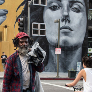 Social Studies Portrait of homeless man in Skid Row. Photo by Mark Peterson/REDUX.